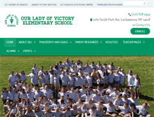 Tablet Screenshot of ourladyofvictoryelementary.org